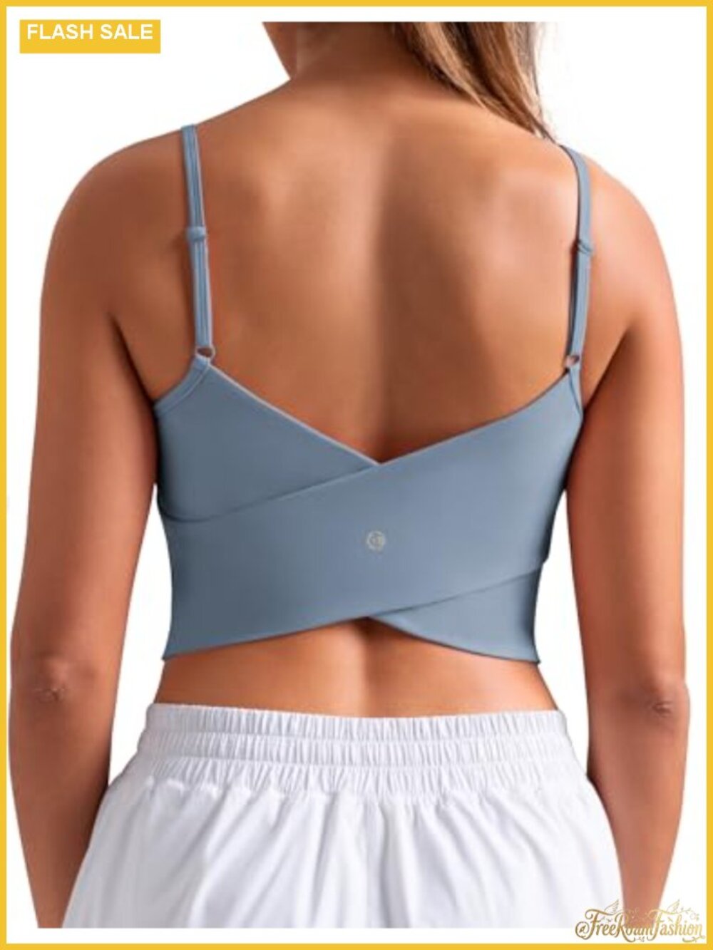 Women's Built-In Bra Tank Top with Removable Padding, Adjustable Straps